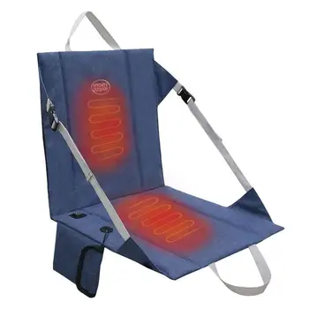 Отопляема възглавница на седалката Зимно отопляемо покритие на седалката с 3-степенно отопление Регулируема подложка за отопление на стол с опора за гърба Противоплъзгаща седалка
