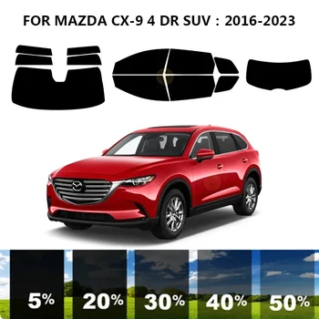 Предварително изрязана нанокерамика кола UV комплект за оттенък на прозорци Автомобилен филм за прозорци за MAZDA CX-9 4 DR SUV 2016-2023
