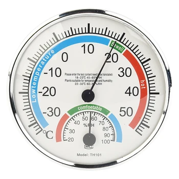 Преносим термометър Хигрометър Термоаналогов Влажност Климатичен контрол на помещението Вътре в сензора Gauge Weather Station