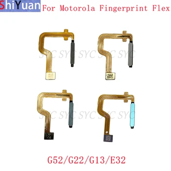 Сензор за пръстови отпечатъци Бутон Flex кабелна лента за Motorola Moto G52 G22 G13 E32 сензор за докосване Flex резервни части