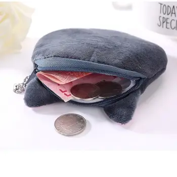 сладък модел сладка котка монета чанта промяна чанта за съхранение слушалки чанти момичета промяна чанта чанта червило козметична чанта карикатура дизайн