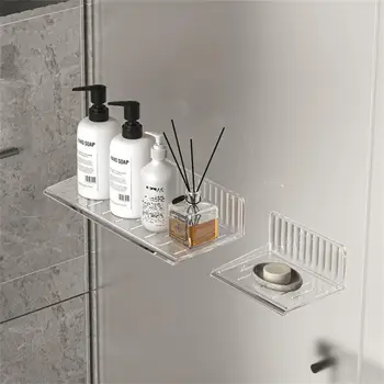 Тоалетка Козметична памучна стойка за съхранение Няма нужда да пробивате дупки Отстраняване на грим Памучна стойка за съхранение Стойка за съхранение на баня