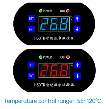  цифров температурен контролер DC 12V 24V NTC температурен сензор термостат превключвател хладен топлинен сензор LED цифров дисплей