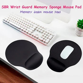Черна подложка за мишка с подложка за почивка на китката Противоплъзгаща се геймърска подложка за мишка Мишки Мат PC Лаптопи Аксесоари за клавиатурата